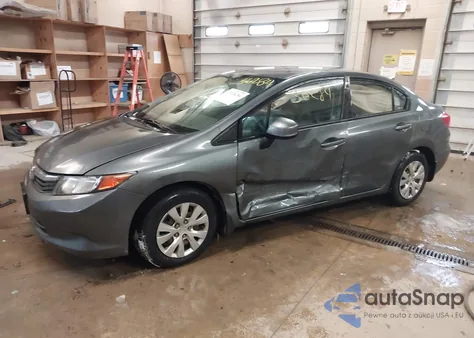 2012 Honda Civic Lx из США, поврежденный, VIN 19XFB2F58CE012282